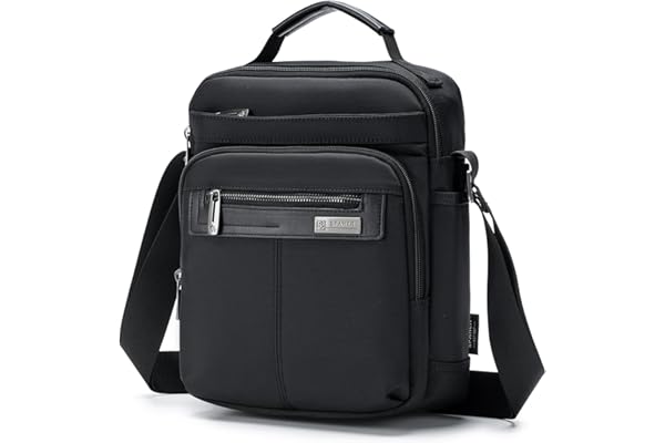 SPAHER Pochette Homme Sacoche Sacs à Main Sac Bandouliere Sac Besace Sac Porte Epaule Homme Sac Poitrine Sac d'épaule Ipad Messager Sac d'affaires Porte-document Crossbody Cadeau