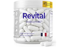 BIOESSENTIALS Revital® Complément NAD+ avec Resvératrol, Shilajit, Magnésium & Vitamines - Soutient le Bien-Être Cellulaire, l’Équilibre Antioxydant & l’Énergie Quotidienne pour Hommes & Femmes - 90 Capsules
