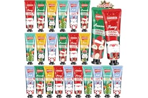 AOTTOM 24 Pack Christmas Hand Cream Gift Set, Mini Hand Cream Multipack, Hand Lotion Gift Set For Women, Moisturising Cream for Winter Rough Dry Hands, Christmas Gifts Stocking Fillers