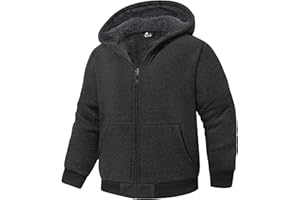 LLdress Fleecejacke Jungen Kapuzenpullover Mit Zipper Kinder Hoodie JungnsWarm Kapuzenjacke Causal Winter Ourdoor Sweatjacke Mit Fleecefutter Hooded Jacken für Jungen