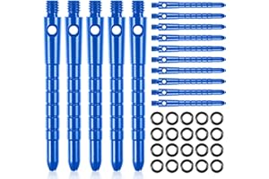 YUFFQOPC Dart Shafts Darts Stems, 53mm Long Metal Dart Stems Darts Accessories Kit, Aluminium Dart Stems with Dart Washers 15+20