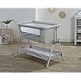 Kinder Valley Snoozie Bedside Crib Antartica Grey | Side Co Sleeper Baby Cot with Breathable Mesh Panel