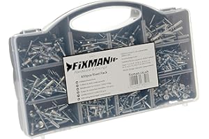 Fixman 514633 Confezione 650 Pezzi di Rivetti, Grigio