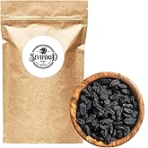 SIVIFOOD schwarze Jumbo Rosinen 300g - große leckere dunkle Rosinen in Premium Qualität natürlich getrocknete fruchtig süße W