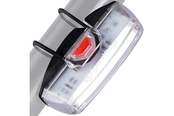 Apace Illuma ZT3000 Eclairage Avant pour Vélo Rechargeable USB - Lampe Avant avec Lumière de 200 Lumens pour Une Visibilité Optimale à Vélo