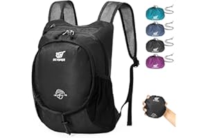 SKYSPER Mochila Plegable Ultraligera 15l Mochilas de Marcha Pequeña Mochila Senderismo Pequeña para Hombre Mujer Viaje Excursiones Cortas Senderismo