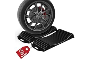 Walser Juego de 2 Protectores de neumáticos, práctico Soporte de neumáticos con Capacidad de Carga de hasta 5 t, Juego de 2 Protectores de neumáticos de Coche de tamaño Universal contra pinchazos