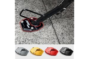 WOOGA Extensor de pie de pata de cabra motocicleta, almohadilla de extensión, placa de soporte, Base agrandada antideslizante replcement for HO&N&DA X ADV X-ADV 750 XADV 750 21-24 (Titanio)