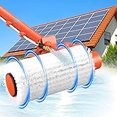 Beedove Elektrisk teleskopborste med teleskophandtag, 6,5 m, för rengöring av PV-system, tvättborste | utdragbara teleskopstä