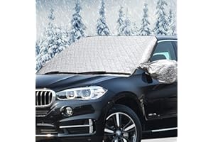 Big Hippo Koc Szyby Samochodowej, Osłona przedniej Szyby Ochronna Pokrywa Uniwersalna Szyba Do Samochodu Przeciwmroźnego, Śniegu, Lodu, Deszcz i Słońca - ( L,158*108 cm)