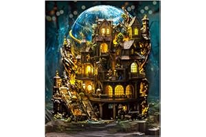 AAGOOD Puzzles en Bois, 468 pièces de Puzzle Bois en Forme pour Adultes et Enfants la Magique Puzzle Bois Wooden Puzzle Magic Castle