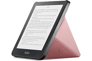 Forefront Cases Étui pour Kobo Clara HD (Modèle:2018) - Étui de Support Pliant (Style Origami) - Mince et Léger, Fonction Automatique Veille/Réveil Intelligente Coque pour Kobo Clara HD - Or Rose