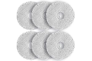 Rrochio Panni per ECOVACS T30 PRO OMNI, 6 Accessori Ricambi per robot Aspirapolvere DEEBOT T50 Pro Omni, N30 Pro Omni, T30C Pro Omni, T30S PRO OMNI, T30S COMBO COMPLETE Accessorio Originale