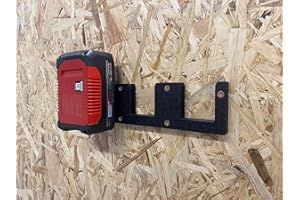 C3E Battery Wall Mount for Einhell 18 V Batteries and Parkside 20 V X20 V Batteries Wall Mounted (3 Compartments)