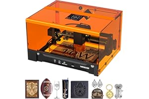‎WOXCKER Laser Graviermaschine, L2 Flex 10W Beiliegender Lasergravur Maschine, CNC Graviermaschine Hochpräzise Laser Cutter 150x200mm Arbeitsbereich für Holz, Metall, Acryl, Glas, Leder