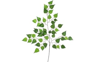 ‎ARTPLANTS artplants.de Künstlicher Birkenzweig, 48 Blätter, 70cm - Dekozweig