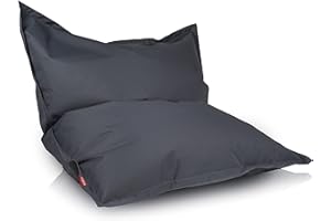 Ecopuf Pouf Poltrona Sacco - Pouf Cuscinone in Poliestere Antistrappo Impermeabile Misura S - Pouf Cuscino da Terra - Poltrona Sacco da Esterno imbottitura in perle di polistirolo EPS Dim 140X100 Cm