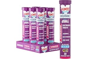 Applied Nutrition Endurance Hydration Electrolyte Tablets - 400mg Electrolytes per Serving – 120 Effervescent Tablets, Sugar Free, Low Calorie, Added Vitamin C Boost Performance – Vimto