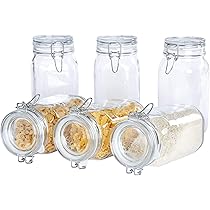 2er Set Einmachglas Bügelverschluss Original Fido 0,75L incl. Bormioli Rezepthef