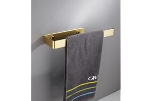 YUETWieszak na ręczniki, uchwyty łazienkowe pręt, mocny, samoprzylepny klej, uchwyty do naczyń, stali nierdzewnej 304, złoty