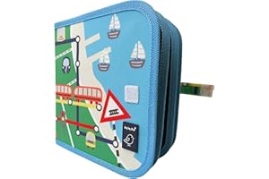 JAQ JAQ BIRD Cahier Train 8 Pages réutilisables et 4 Craies