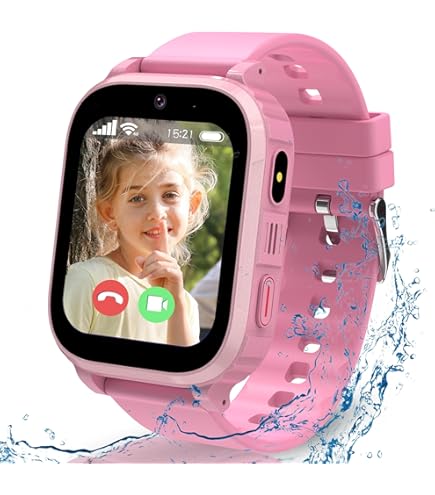 JoJoego Smartwatch Kinder Mit GPS & 4G - Lila Kinderuhr Mit Videoanruf