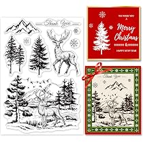 INFUNLY Weihnachtsmotiv Klarsichtstempel Für Weihn Produktbild-Vorschau 8