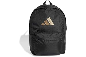adidas unisex - vuxen Classic 3Bars Backpack, black/gold met., One Size