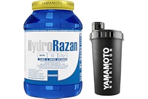 Yamamoto Nutrition Hydro RAZAN Integratore Alimentare a Base di Proteine - Neutro, 2 kg + Shaker