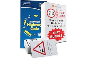 UK Driving Theory Test Kit: The Official Highway Code Book 2025 UK + 78 Road Signs Flash Cards. 16th & 17th Birthday Gifts for Girls & Boys