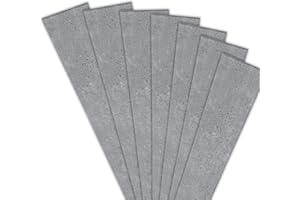 EURODECO Paneles de techo de poliestireno XPS PSE, Revestimiento de techo imitación Concreto Hormigón, Decorar de pared 100x16,7cm áspero 2mm ((6 m²/36 unidades), P43)