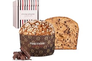 CHOCOLATÍSSIMO PANETTONE ANTONELLA Panettone Antonella Chocolatíssimo al Cioccolato 600 g | Panettone Artigianale al Cioccolato Senza Coloranti Né Conservanti | Dolce Natalizio con Lievito Madre Naturale | Ricetta Tradizionale