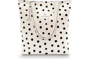 Emma Jonasson Bolsa de yute, elegante bolso de la compra con cremallera y bolsillo interior, bolsa de tela con asa larga, bolso perfecto como bolso de mano, bolso de hombro, bolso de la compra para