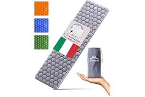 Alpenwert® Materassino isolante per esterni [piccolo ingombro & ultraleggero] materasso ad aria perfetto per campeggio, escursionismo, zaino in spalla UVM. - Tappetino gonfiabile
