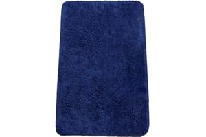 Brandsseller Dywanik łazienkowy 70x120 cm Mata łazienkowa Mata kąpielowa Dywanik łazienkowy prostokątny chenillowy antypoślizgowy chłonny można prać w pralce - Niebieski