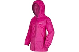 REGATA Regatta Kids Fully Waterproof Jacket Black, Navy OR Pink Childs Boys OR Girls