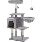 Feandrea Pct52W 110 cm Kedi Ağacı, A&ccedil;ık Gri