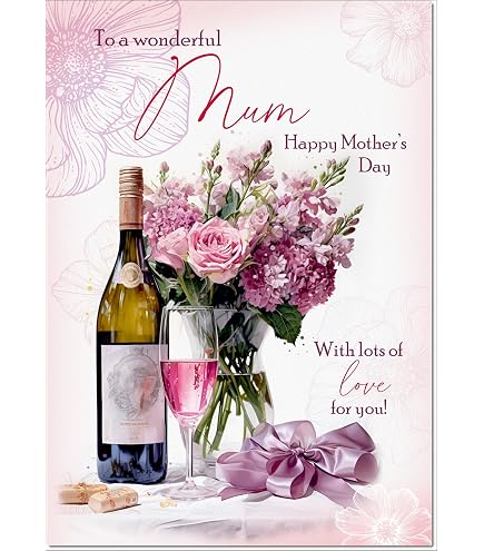 Cherry Orchard Biglietto Di Auguri Per La Festa Della Mamma - Design Floreale Con Lamina D'Oro E Busta Dorata (25,4 X 20,3 Cm) - Lingua Inglese - 3