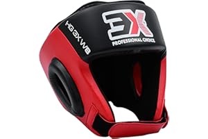3X PROFESSIONAL CHOICE 3X Sports Headguard for Boxing, Adjustable Head guard for Sparring, Muay Thai, Karate, Taekwondo Forehead, Cheeks & Ear Protection