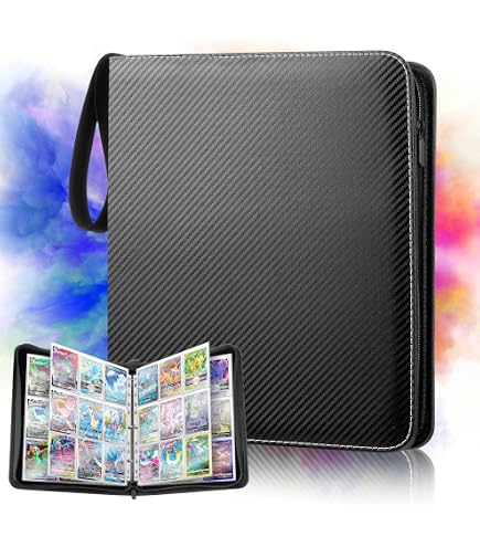 Raccoglitore Carte Collezionabili, Album Carte 9 Tasche con 30 Pagine – Capacità 540 Carte, Compatibile con Ninjago, Yugioh, MTG, Magic, GX VMAX