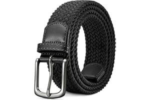 LAKIDAY Ceinture En Tissu, Ceinture Extensible, Ceinture Tressée, Ceinture Tressée Élastique Pour Homme Et Femme, Large Longueur 3,5 Cm 100 Cm Bis 130 Cm