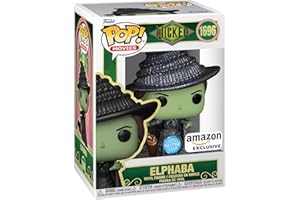 Funko Pop! Movies: Wicked - Elphaba - Glitter - Amazon Exclusive - Collectable Vinyl Figure - Gift Idea - Official Merchandise - Toys for Kids & Adults - Movies Fans - Model Figure for Collectors