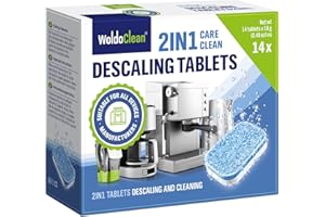 WOLDOCLEAN Pastillas de Descalcificación para Cafeteras 14x 16g - para todas las máquinas de café automáticas y cafeteras