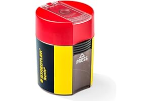 STAEDTLER 511 004 Single-Hole Pencil Tub Sharpener in Noris Design (Pack of 1)