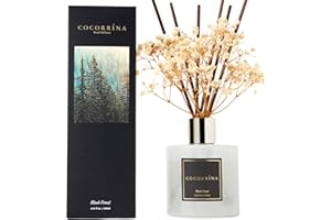COCORRÍNA Reed Diffuser Sets, 200ml Black Forest Diffuser with Sticks Home Fragrance for Bedroom Bathroom Living Room, Home & Office Decor