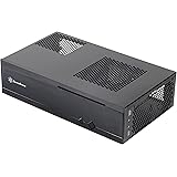 SilverStone SST-ML05B - Milo Boîtier PC Slim silencieux HTPC Mini-ITX, noir