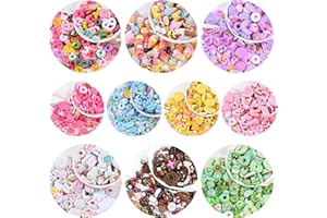 BOSOIRSOU 100 piezas Surtido de Charms de Slime, Caramelo lindo Adornos de Donuts Adornos Cabujones de resina de fondo plano para hacer manualidades Scrapbooking Manualidades de bricolaje Estilo aleatorio