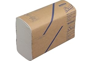 SCOTT PROFESSIONAL Scott Multifold Toallas de Mano 1804, Intercaladas, Absorbentes y Resistentes con Tecnología Airflex, 16 Paquetes x 250 Hojas (4,000 en total)