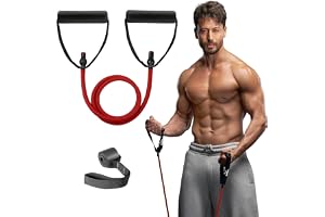 Slovic Resistance Tube [Upto 15 KG] | Red | Exercise Band & Fitness Band for Man & Woman | Resistance Bands fo...