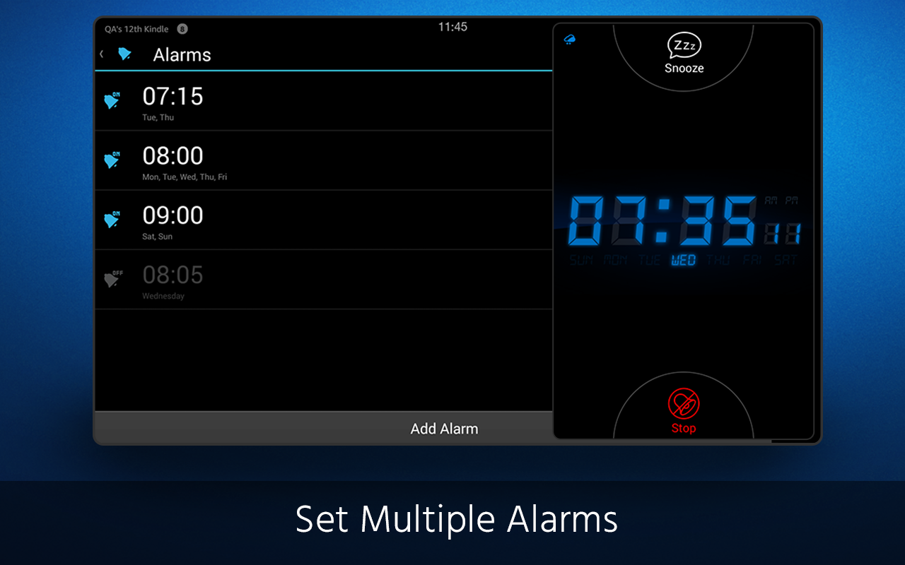 My Alarm Clock Wake up to the digital alarm clock app with sleep